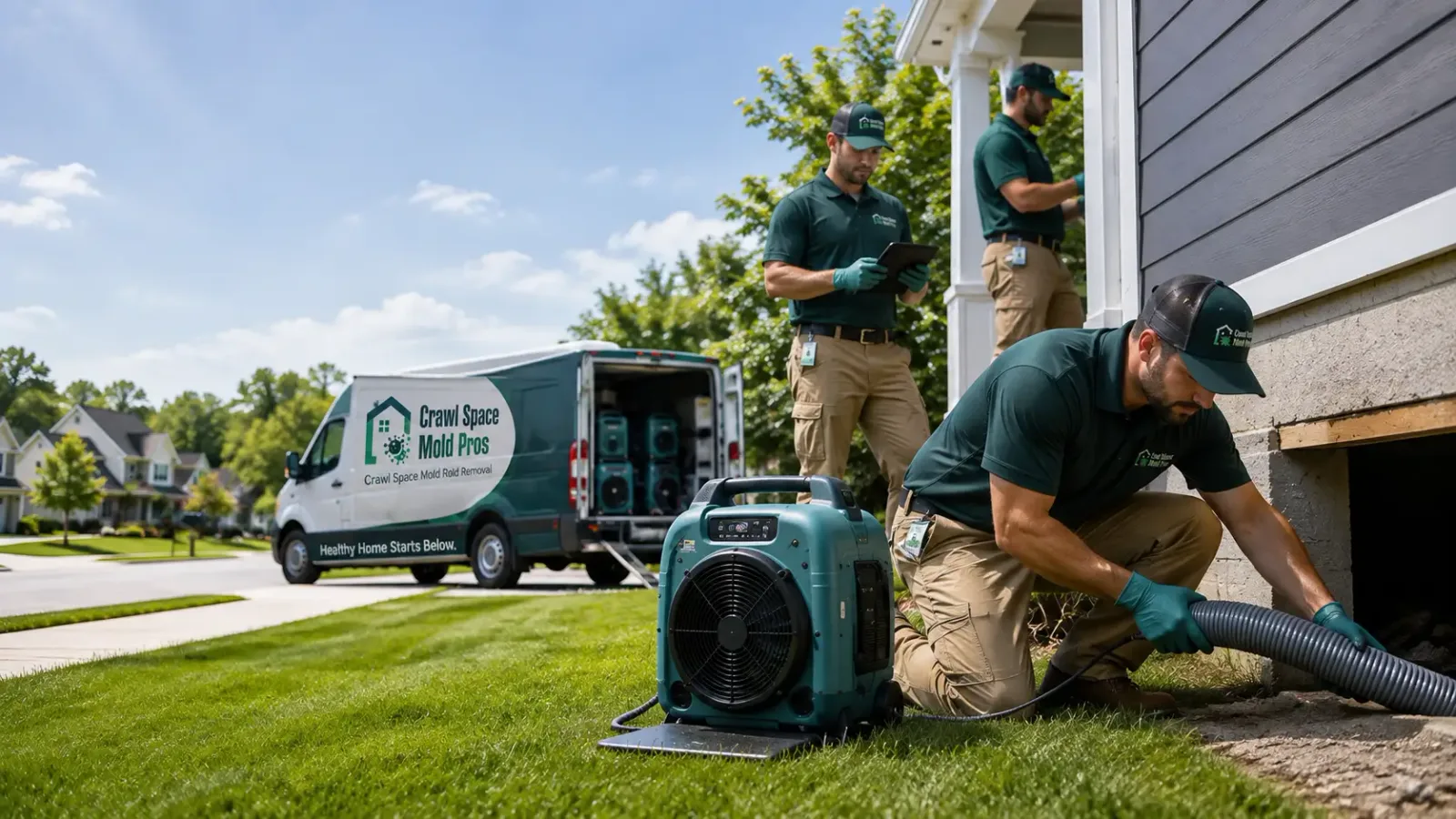 Crawl Space Mold Removal in Dilliner, PA